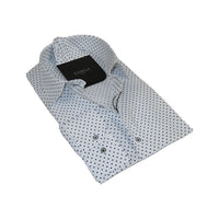 Mens Shirt Hankie CASILA Turkey Cotton Blend 501920-09 navy Polka Dots