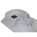 Mens Shirt Hankie CASILA Turkey Cotton Blend 501920-09 navy Polka Dots