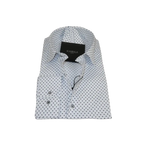 Mens Shirt Hankie CASILA Turkey Cotton Blend 501920-09 navy Polka Dots