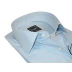 Mens Shirt Hankie CASILA Turkey Cotton Blend Long Sleeves 501970-06 Blue Dots