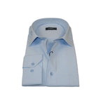 Men's Shirt CASILA Turkey Cotton Blend Long Sleeves 501990-12 Blue Pin Dots