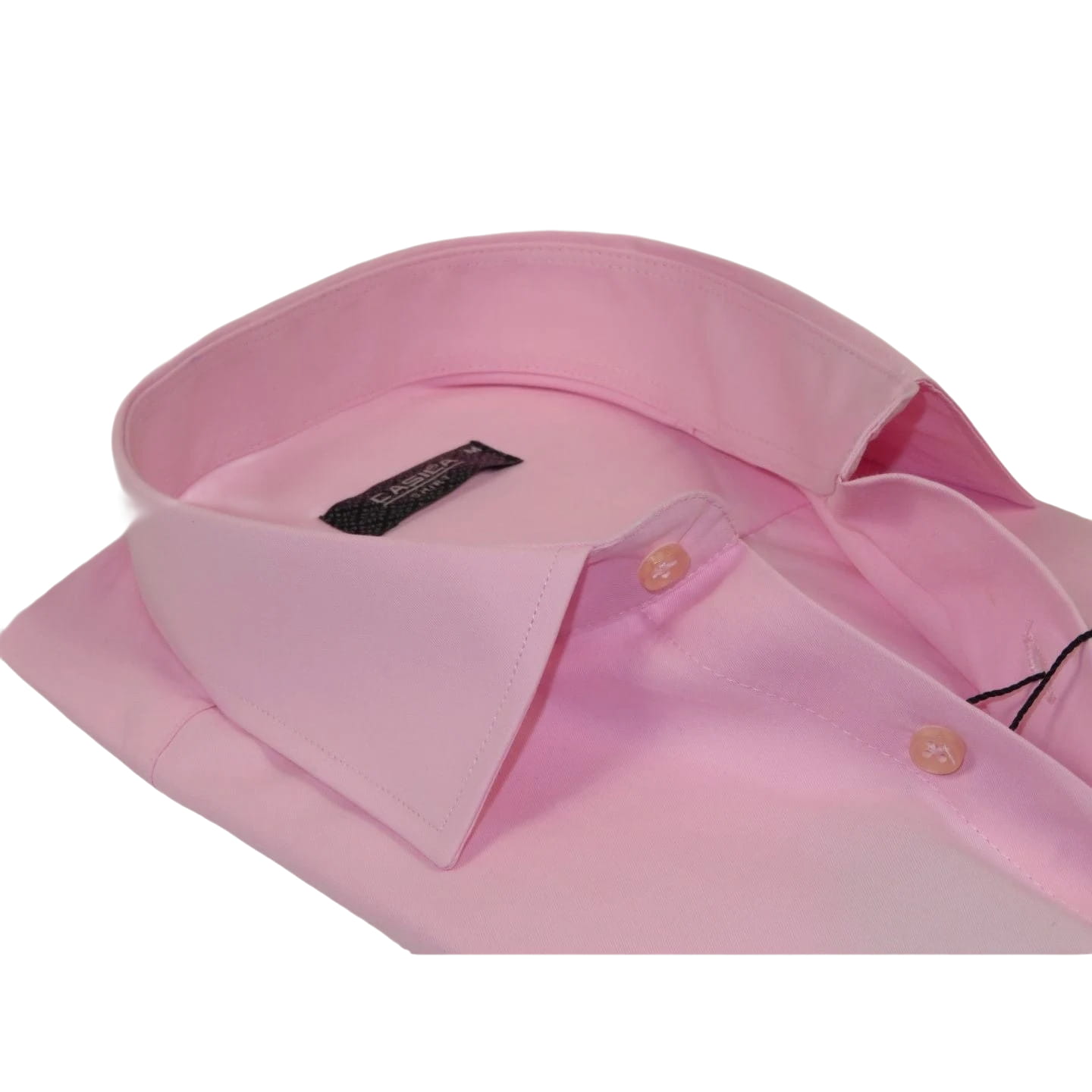 Men's Shirt By CASILA Turkey Cotton Blend Long Sleeves 502000-08 Solid Pink