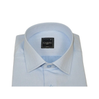 Men's Shirt, Hankie CASILA Turkey Cotton Blend 502020-10 Blue Herringbone