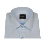 Men's Shirt, Hankie CASILA Turkey Cotton Blend Long Sleeves 502050-08 Blue Pique