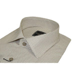 Men's Shirt Hankie By CASILA Turkey Cotton Blend 502100-01 Brown Dots