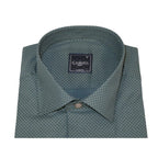 Men Shirt Hankie CASILA Turkey Cotton Blend Long Sleeves 502100-02 Olive Dots