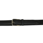 Men's Belt By PICCODER Turkey Genuine Leather Stitched 5021 Black