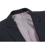 Men Renoir Suit Super 140s Soft Wool 2Butto Classic Fit 508-02 Dark Navy 38Short