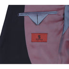 Men Renoir Suit Super 140s Soft Wool 2Butto Classic Fit 508-02 Dark Navy 38Short