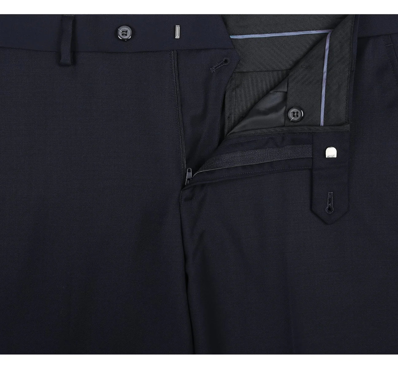 Men Renoir Suit Super 140s Soft Wool 2Butto Classic Fit 508-02 Dark Navy 38Short