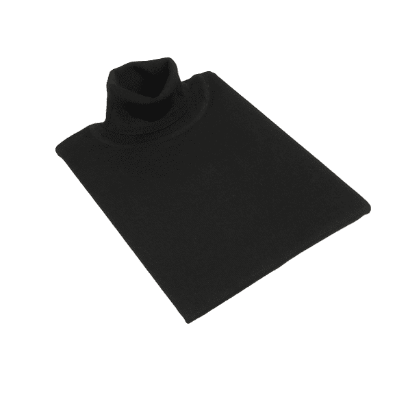 Men PRINCELY Turtle neck Sweater From Turkey Soft Merino Wool 1011-80 Black