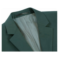 Men RENOIR suit Solid Two Button Business Formal Year Round Slim Fit 201-9 Green