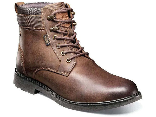Men's Nunn Bush 1912 Plain Toe Boot Water-resistance Brown CH 85007-215