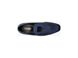 Stacy Adams Men Shoes Swagger Studded Slip On Satin Navy Formal 25228-410