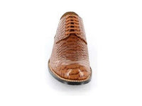 Madison Stacy Adams  Anaconda Print Leather Shoes Tan 00055-240