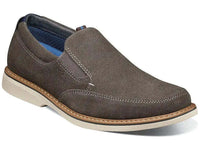 Nunn Bush Otto Moc Toe Slip On Walking Shoes Leather Gray 84963-020