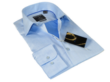 Men's Shirt Christopher Lena PROPER 100% Cotton Wrinkle Free P720SP0R Blue