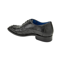 Belvedere Men's Orlando Dress Formal Shoes Genuine Ostrich Quill Black D01