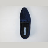 Men's Shoes Steve Madden Slip On Dress or Casual Velvet Lifted Navy Blue