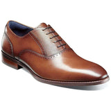 Men's Stacy Adams Kalvin Plain Toe Oxford Shoes Leather Cognac 25571-221