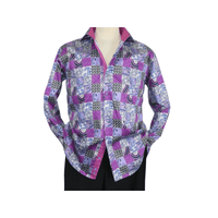 Men Shirt JValintin Turkey-Usa 100% Egyptian Cotton Axxess Style 1206-4 Purple