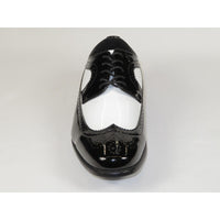Mens AFTER MIDNIGHT Classic Dance Shiny Patent Dress Shoes lace 6777 Black White