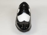 Mens AFTER MIDNIGHT Classic Dance Shiny Patent Dress Shoes lace 6777 Black White