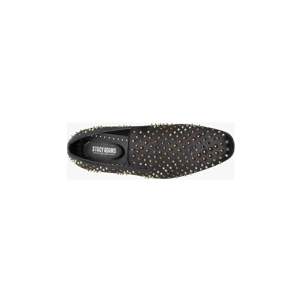Stacy Adams Sabert Colorful Spike And Stud Slip On Black Multi 25612-009