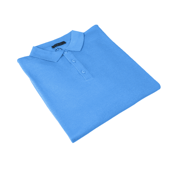 Men PRINCELY Soft Merinos Wool Sweater Knits Lightweight Polo 1011-40 Sky Blue
