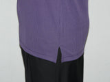 Mens Dressy T-Shirt  Log-In Uomo Soft Crew Neck Corded Short Sleeves 218 Purple