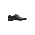 25630-001 Stacy Adams Tedesco Cap Toe Oxford Lizard Leather Dress Shoes Black