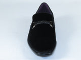 Mens AFTER MIDNIGHT Formal Stage Dress shoes Slip on Soft Velvet 6753 black