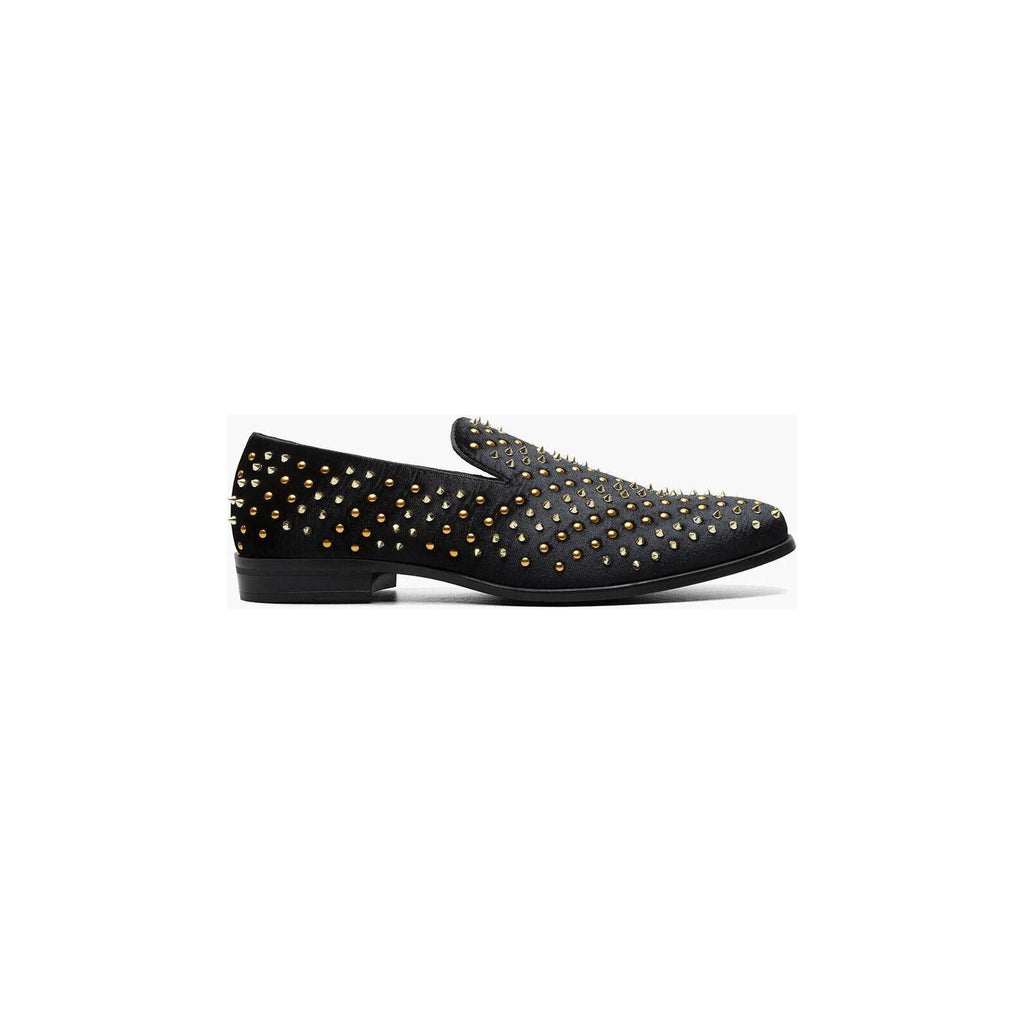 Stacy Adams Sabert Colorful Spike And Stud Slip On Black Multi 25612-009
