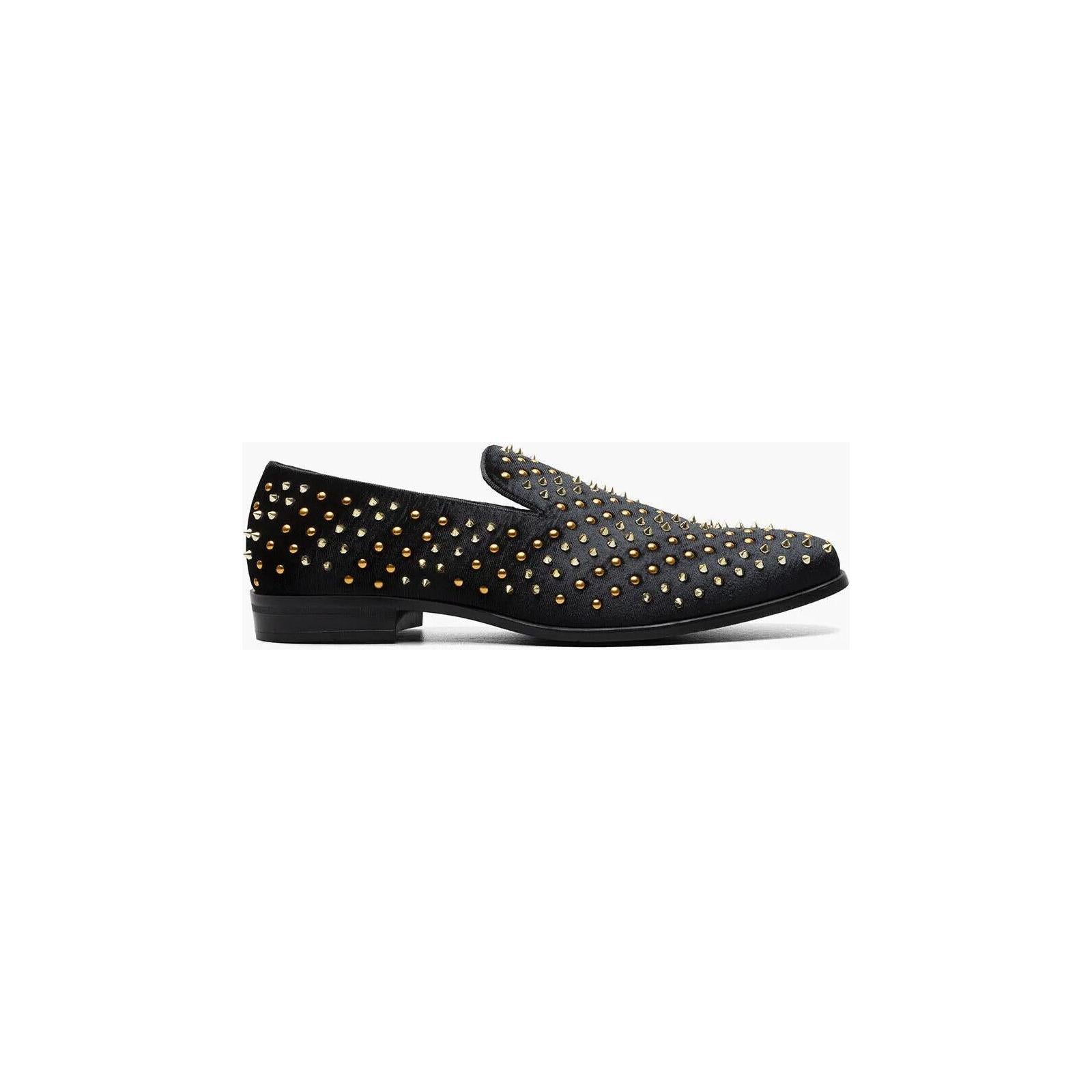 Stacy Adams Sabert Colorful Spike And Stud Slip On Black Multi 25612-009