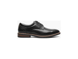 Men's Nunn Bush Centro Flex Plain Toe Oxford Dress Shoes Black 84982-001