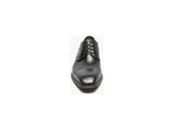 Shoes Stacy Adams Penley Cap Toe Oxford Croco Print Leather  Black 25626-001