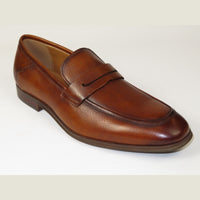 Men's Shoes Steve Madden Soft Leather upper Slip On Penny Acheron Brandy
