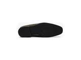 Stacy Adams Men Shoes Swagger Studded Slip On Satin Black Gold 25228-715
