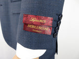 Men Suit BERLUSCONI Turkey 100% Soft Italian Wool Super 180's #Ber27 Navy Blue