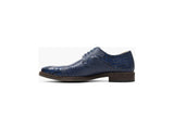 Men's Stacy Adams Esposito Cap Toe Oxford Shoes Animal Print Blue 25538-400