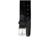Men's Belvedere Genuine Lizard Belt Style 2003 Adjustable size upto 44 Black