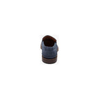 25550-415 Stacy Adams Marlowe Algonquin Moc Toe Penny Slip On Navy Suede