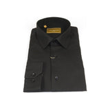 Men 100% Cotton Sport Shirt CIERO MONTERO Turkey Dress/Casual #18047-015 Black