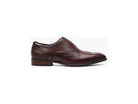 Men's Stacy Adams Kaine Wingtip Oxford Shoes Leather Burgundy 25569-601
