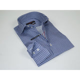 Men Dress Shirts AXXESS Turkey 100% Egyptian Cotton 223-21 Blue Circle polka dot