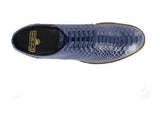 Stacy Adams Madison Anaconda Leather Men's Shoes Blue 00055-400