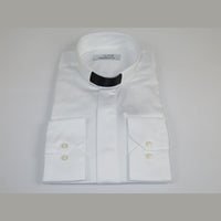 Mens CEREMONIA Clergy Pastor Priest Shirt 100% Cotton Turkey #stn 13 HYB White