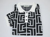 Men's Sports Shirt LCR MIZUMI Soft Cotton Blend Fashion Polo Style 11170-A Black