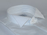Mens CEREMONIA Tuxedo Formal Shirt 100% Cotton Turkey Slim Fit #stn 13 ATY white