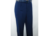 Men INSERCH 2pc Walking Leisure Suit Shirt Pants Set Short Sleeves 9356 Navy